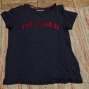 Tommy Hilfiger Womens t shirt blue size medium